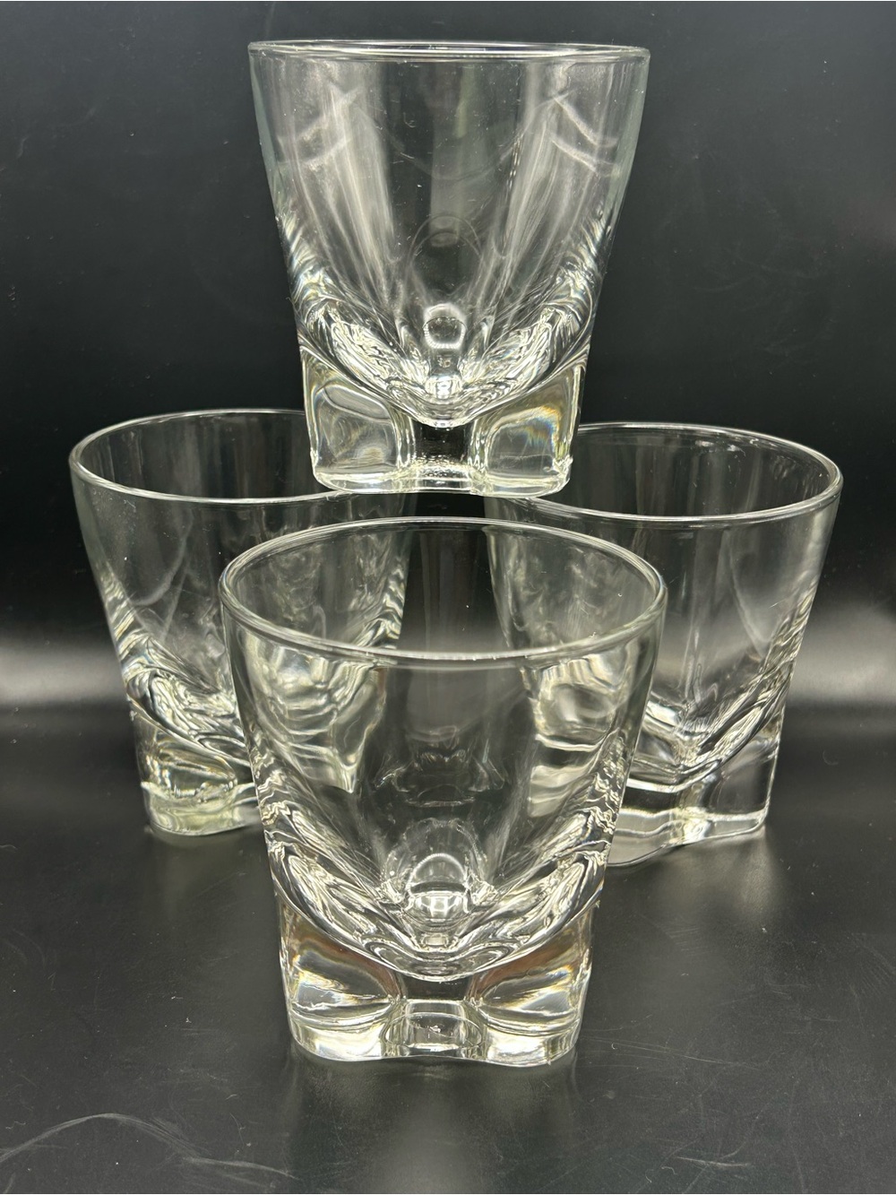 Orrefors Residence Set Of 4 Rare Whiskey Glasses Double Old Fashion